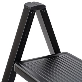 Scară pliabilă din oțel 4Home Steel, 3 trepte,negru