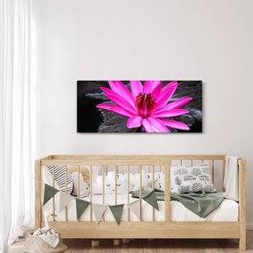 Tablou - floarea roz (120x50 cm)