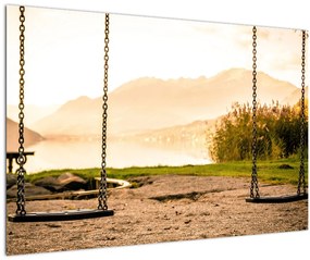 Tablou - balansoar în natură (90x60 cm)