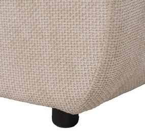 Taburet bej cu tapițerie din chenille Minimal – Ixia