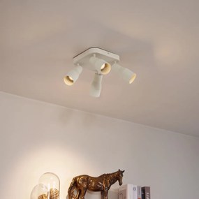 Spotlight tavan patrat bej GU10 50mm 4 lumini - Stanley