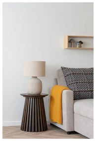 Pătură galbenă din bumbac reciclat tricotată 130x170 cm Santos – House Nordic
