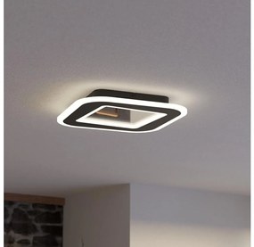 Plafonieră LED dimabilă Eglo 901241 MACCHIONI LED/20W/230V negru + telecomandă