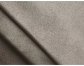 Colțar modular bej cu tapițerie din catifea (cu colț pe partea stângă) Lokua – Makamii