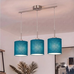 Brilagi - Lustră LED suspendată pe cablu NUBILA 3xE27/60W/230V, albastru închis
