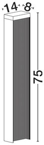 Stalp exterior H-75cm LED IP65 ALLEY