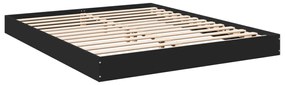 842008 vidaXL Cadru de pat, negru, 160x200 cm, lemn prelucrat