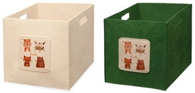 Organizatoare de jucării pentru copii 2 buc. din material textil – Mioli Decor