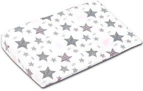 Perna antireflux cu husa detasabila bumbac 40x59 cm Kidizi All Pink Stars