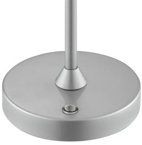 Brilliant - Lampă de birou LED tactilă, reîncărcabilă, dimabilă ELORA LED/2,5W/5V 2700K IP44 argintie