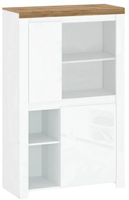 Dulap VILGO 2D, alb lucios