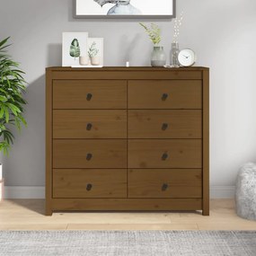 vidaXL Dulap lateral, maro miere, 100x40x90 cm, lemn masiv de pin