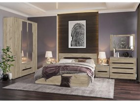 DORMITOR VALENCIA DULAP 4 USI STEJAR K002