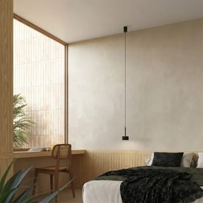 Sollux SL.2677 - Lustră suspendată pe cablu AURA 1xGX53/10W/230V neagră
