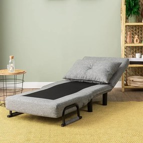 Fotoliu Extensibil,reglabil,Sento,175 x 50 cm,gri