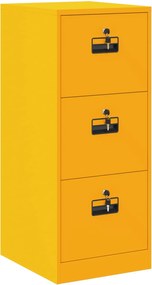 vidaXL Dulap pentru Fișiere cu sertar Galben muștar 44 x 50 x 106.5 cm