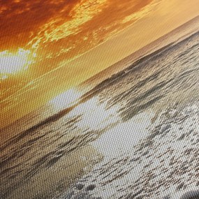 Tablou cu apus de soare din Corsica (120x50 cm)