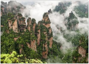 Tablou - Parcul Național Zhangjiajie, China (70x50 cm)