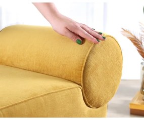 Taburet TIKI 47x45 cm galben