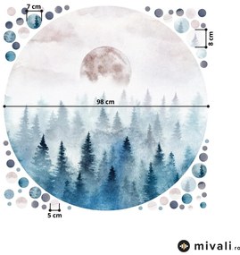 Autocolante de perete - peisaj forestier