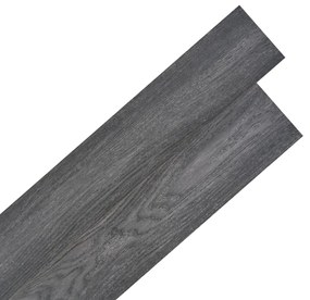 Placi de pardoseala autoadezive, negru si alb 5,02 m  , 2 mm PVC Negru, 5.02 m  , 1
