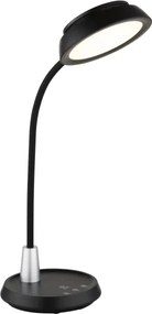 Globo 58496S - Lampă de birou LED tactilă reglabilă KIRK LED/12W/230V, neagră