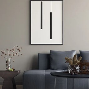 Lustră pe cablu MONZA 1xG9/8W/230V neagră