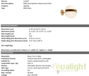 Aplica design LUX Spiridon alama 112227 HZ