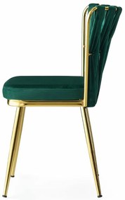 Set de scaune de sufragerie Kusakli Green, 2bucăți