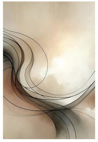 Tablou linii elegante printre nori