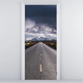 Fototapet pentru ușă - Drum în deșert (95x205cm)
