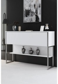 Măsuță consolă Luna 4 (Argintiu + Alb) . 1102313