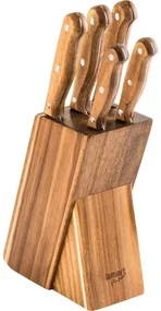 Set de 5 cuțite Lamart LT2080 din lemn în bloc