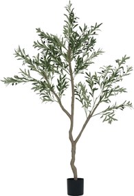 HOMCOM Măslin artificial, plantă artificială, măslin realist în ghiveci, 180 cm, plastic, verde | Aosom Romania