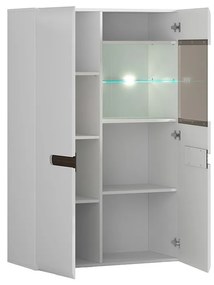 Vitrină Azteca Trio SFK1W1D/14/9 (alb + alb lucios). 1004831
