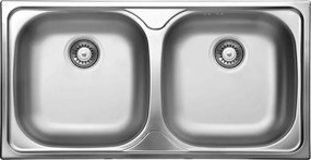 Chiuveta dubla Deante Xylo inox 78x44 cm