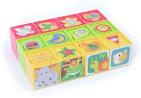 Cuburi inserare plastic 12buc într-o cutie 30x23x7cm