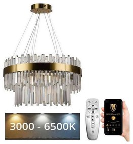 Lustră LED de cristal dimabilă pe cablu LED/80W/230V + telecomandă