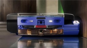 Aspirator robot Dyson Spot+Scrub Ai 586183-01, 18 000 Pa, 3 l, Curatare uscata/umeda, Recunoastere a petelor, Statie de incarcare automata, Negru/Albastru