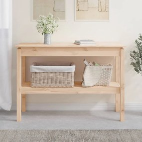 vidaXL Masă consolă, 110x40x75 cm, lemn masiv de pin
