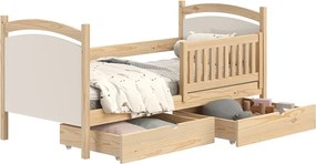 Pat pentru copii drewniane z tablica suchoscieralna Amely 80x190 Certyfikat - Limetka - Konec série