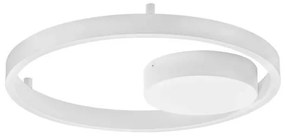 Lustra LED aplicata design modern minimalist HEDRA D-40cm alb