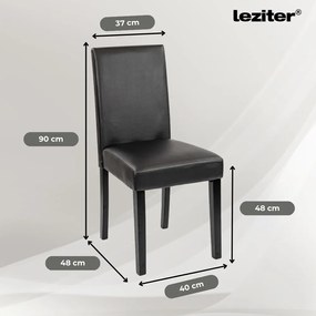 Set de masă Karin 4+1 negru-negru