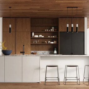 Sollux SL.0650 - Lustr BORGIO 1xGU10/40W/230V beton/metal negru