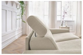 Canapea crem extensibilă 195 cm Monaco – Bobochic Paris