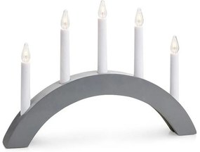 Decorațiune luminoasă gri cu model de Crăciun Atle – Markslöjd