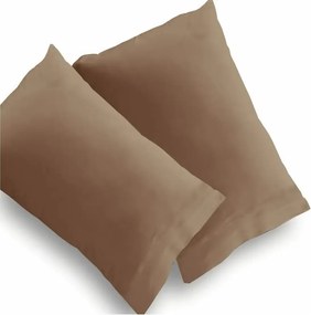 Set huse pentru perne culoare maro 70x50 cm