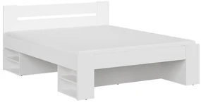 Pat matrimonial 160 cm Nepo Plus 14 (Alb) (fără somieră) . Promo -31%. 1098328