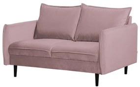 Canapea mov lavandă cu tapițerie din catifea 138 cm Juli – Ropez