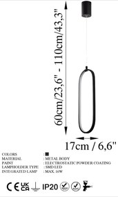 Lustră neagră LED Can – Opviq lights